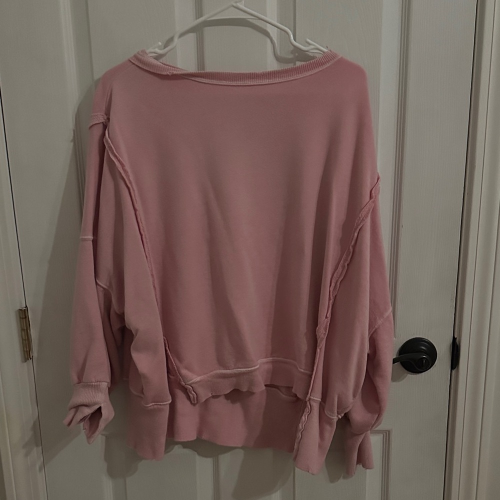 We The Free Soft Pink Knit Top